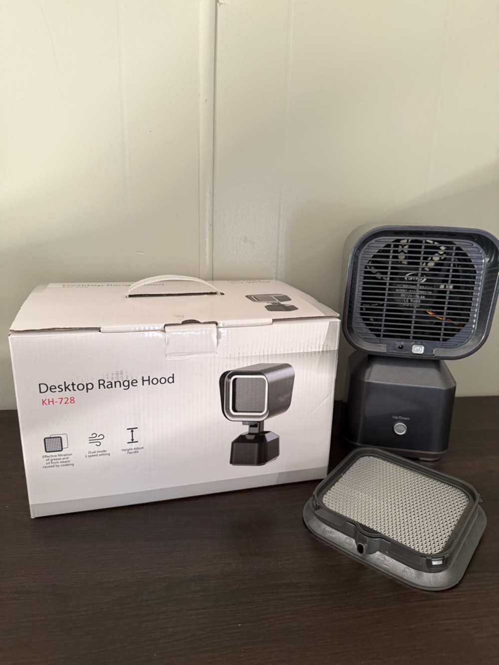Desktop Range Hood - Dark Gray